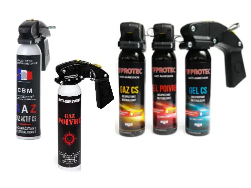 aérosols incapacitants de plus de 100ml