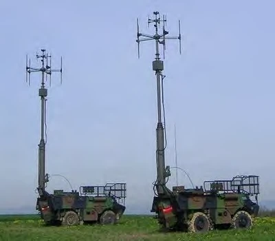 Station de communication militaire terrain